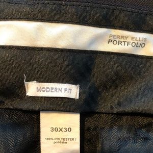 Perry Ellis Portfolio Black Dress Slacks